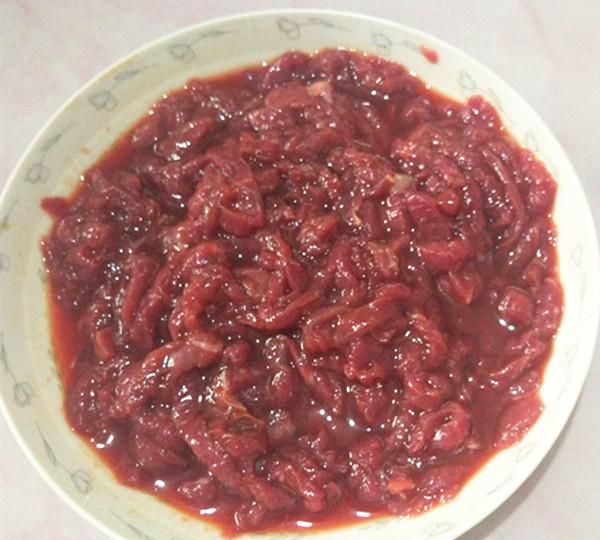 韭菜炒牛肉,家常菜,下饭菜怎么做图3