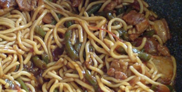 长豆角五花肉拌面的做法图14