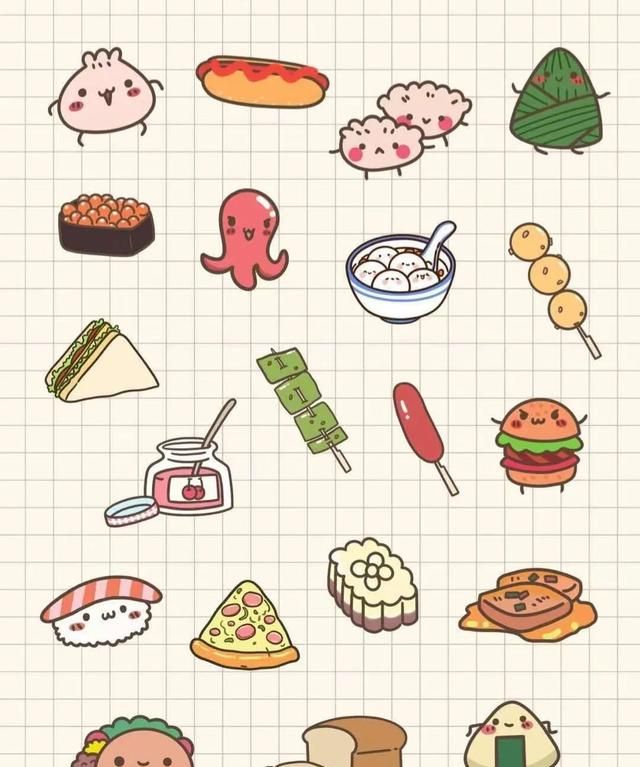幼儿园小朋友喜欢的美食简笔画(盘子里的美食简笔画图片大全)图4