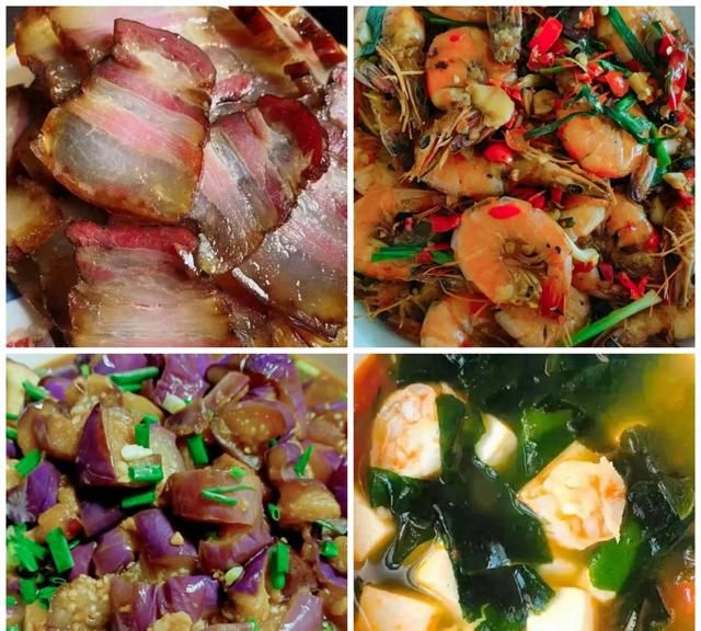 三菜一汤菜谱铁板茄子(清蒸肉裙带菜豆腐汤的最正宗做法)图1