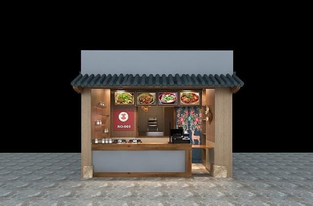 小吃街 美食街设计案例效果图大全图17