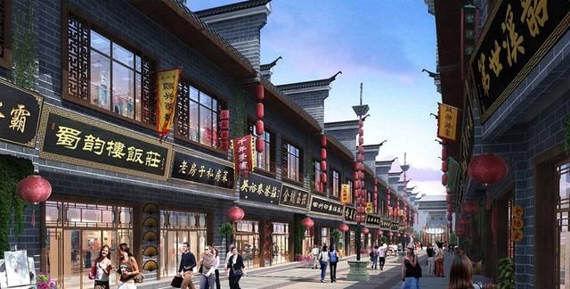 小吃街 美食街设计案例效果图大全图20