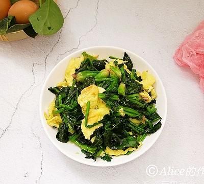 网红美食我来做 菠菜炒鸡蛋怎么做图9