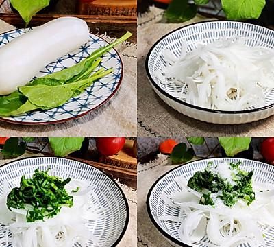 5分钟就能做好的萝卜丝拌海蜇皮,简单又好吃