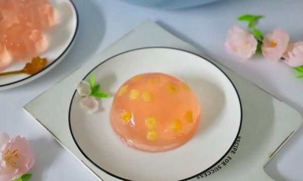 夏日必备,Q弹爽滑的桃子果冻