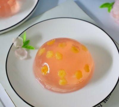 夏日必备,Q弹爽滑的桃子果冻