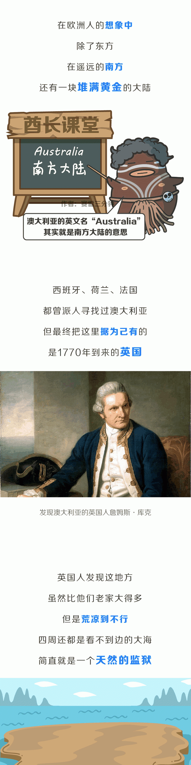 最初是英国的大监狱,三分钟了解澳大利亚历史
