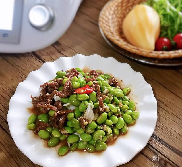 10分钟小炒,毛豆加牛肉,营养翻倍
