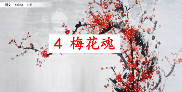 统编版五年级下册《4.梅花魂》知识点